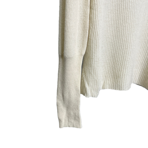Christopher Fischer Women's Sweater Cashmere Pullover Cream Knit Turtleneck Sz S - Picture 7 of 9